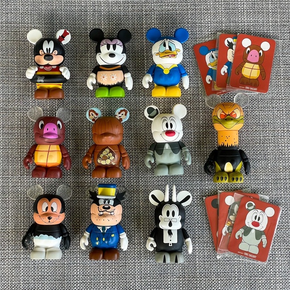 10 Have A Laugh! Disney Vinylmation Figures (Minnie/Goofy/Donald/Chip 'n Dale) - Picture 1 of 12